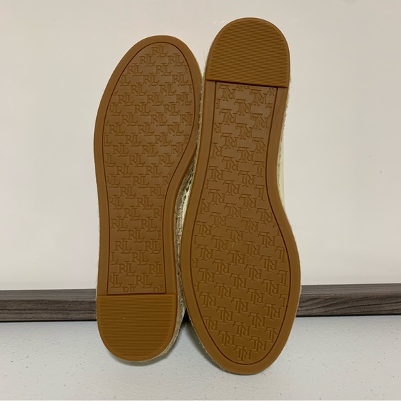 Lauren Ralph Lauren Cecilia Leather Espadrille Flats-Size 5 NWOT - Picture 8 of 11